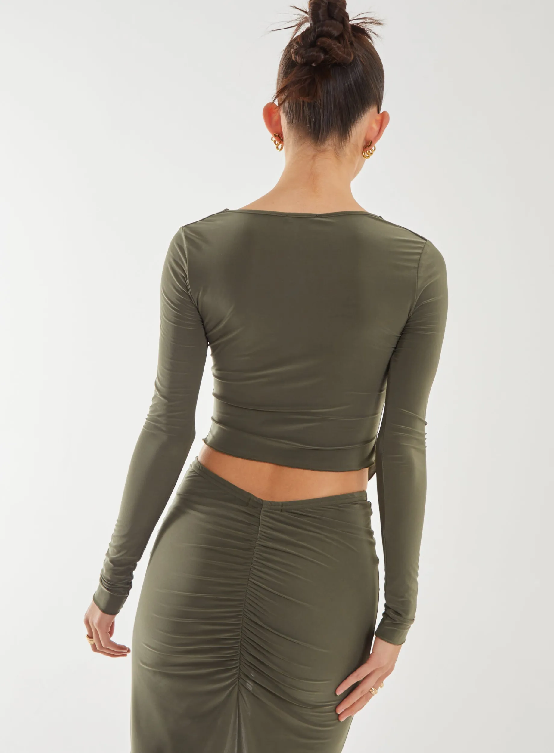 Slinky Ruched Butterfly Top