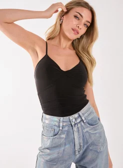 Slinky Twist Front Bodysuit