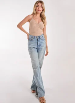 Slinky Twist Front Bodysuit