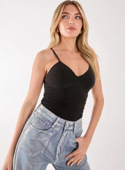 Slinky Twist Front Bodysuit
