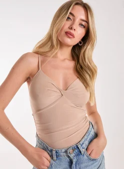 Slinky Twist Front Bodysuit