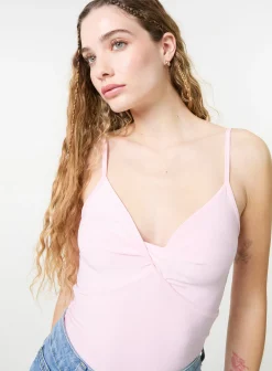 Slinky Twist Front Bodysuit