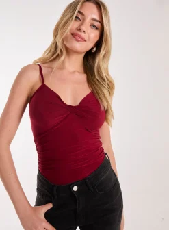 Slinky Twist Front Bodysuit
