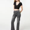 Slinky V Neck Top With Lace Trim