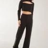 Soft Brushed Rib Flares