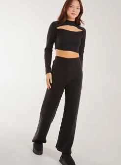 Soft Brushed Rib Flares
