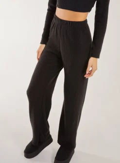 Soft Brushed Rib Flares