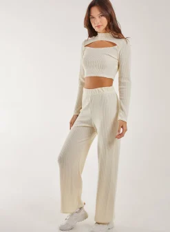 Soft Brushed Rib Flares