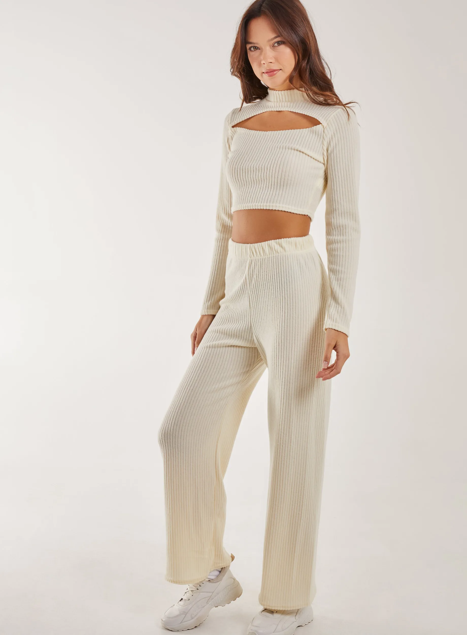 Soft Brushed Rib Flares
