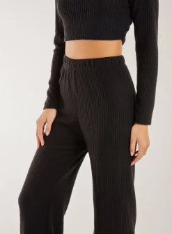 Soft Brushed Rib Flares