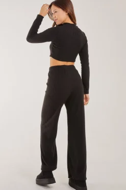 Soft Brushed Rib Flares