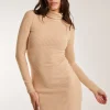Soft Brushed Roll Neck Dress