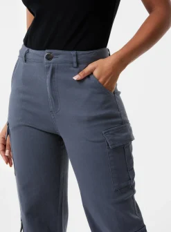Straight Leg Multi Pockets Cargo Trousers