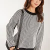 Striped Ribbed Long Sleeve Jumper
