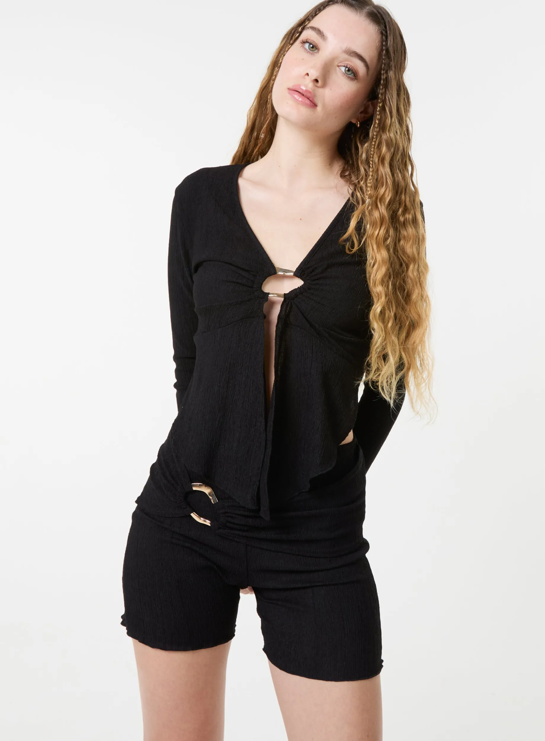 Textured Gold Ring Top