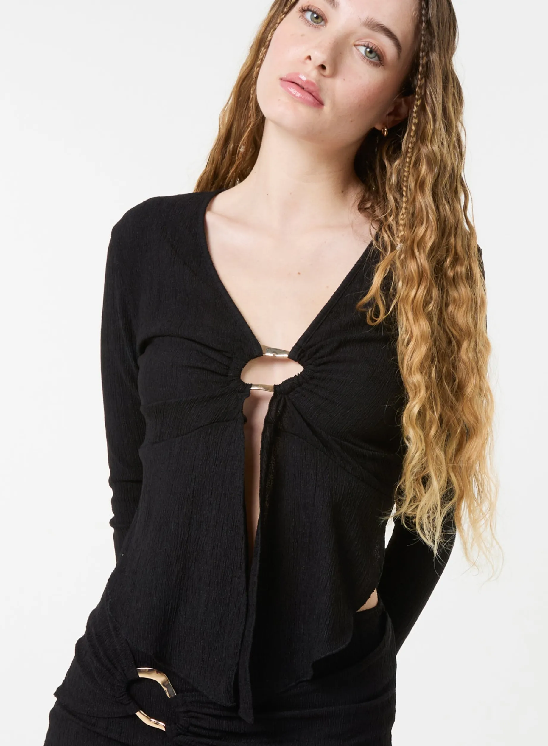 Textured Gold Ring Top