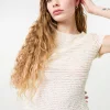 Textured Stretch Jersey Top