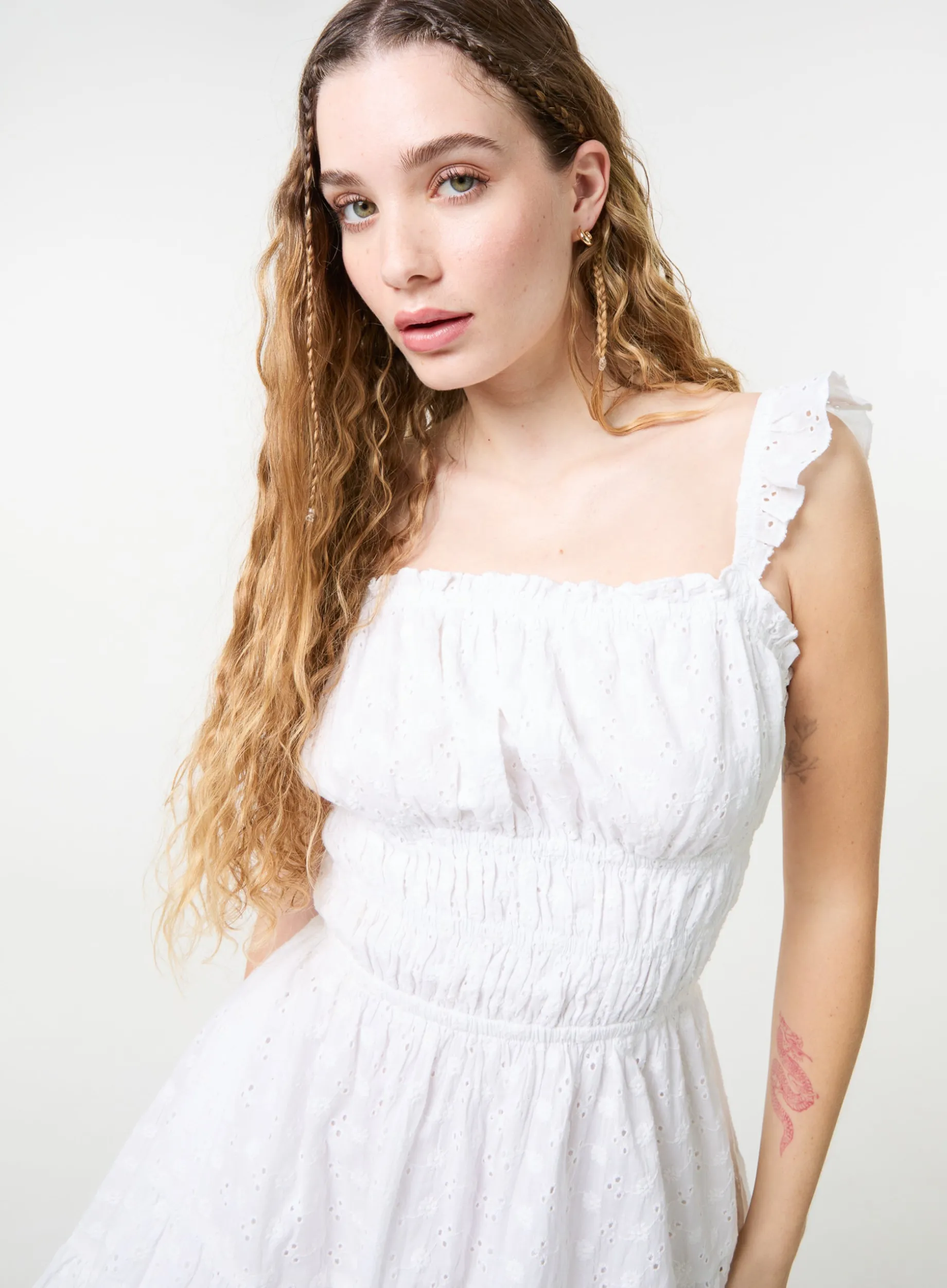 Tie Back Tiered Mini Dress