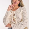 Tie Front Crochet Top