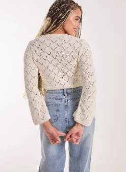 Tie Front Crochet Top