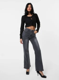 Tie Front Cutwork Cardigan