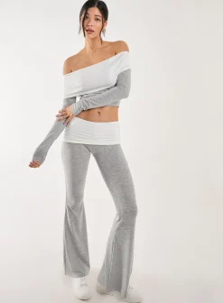 Two Tone Bardot Top