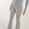 Two Tone Ribbed Flares