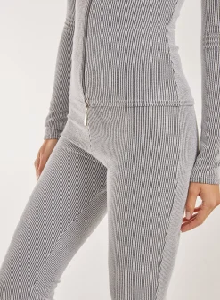 Two Tone Ribbed Flares