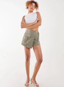 Utility Belt Detail Wrap Skort