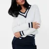 Varsity V Neck Sweater