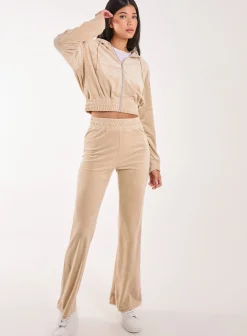 Velour Flare Joggers