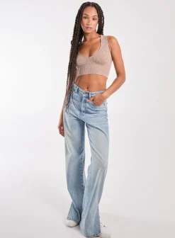 Washed Active Crop Top