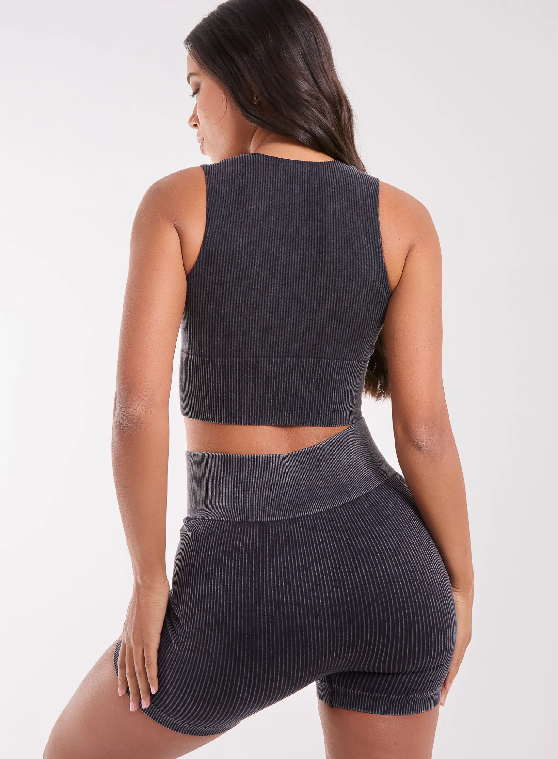 Washed Active Crop Top
