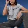 Washed Relaxed Fit High Waist Jeans