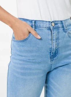 Washed Relaxed Fit High Waist Jeans