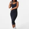 Washed Ribbed Racer Dress