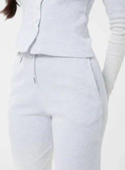 Wide Leg Ribbed Trousers