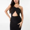 Wrap Over Strappy Dress